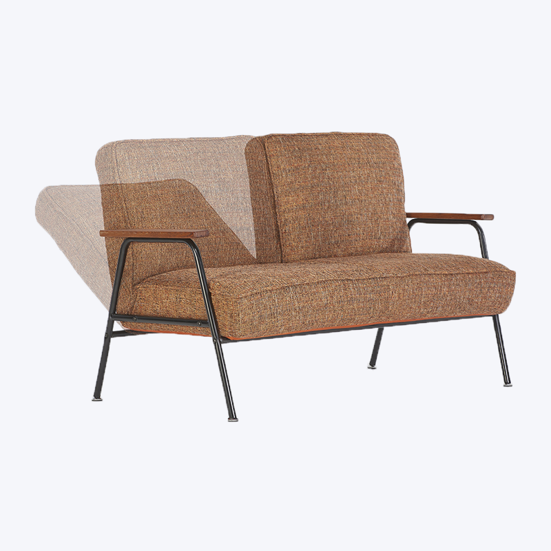 Nordic fabric leisure double armchair GK655-2P