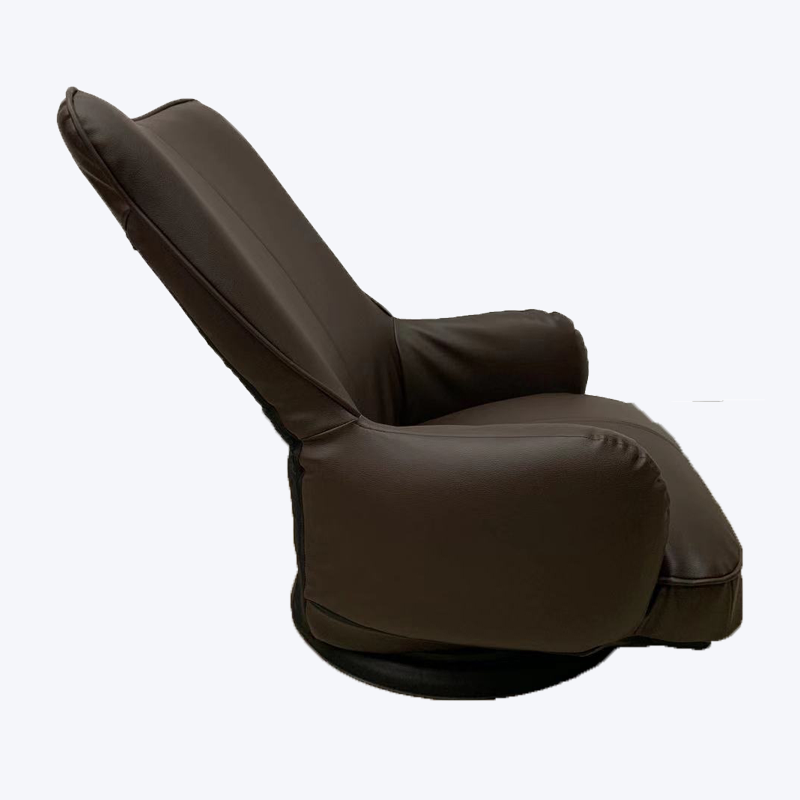Foldable rotating leather recliner 766