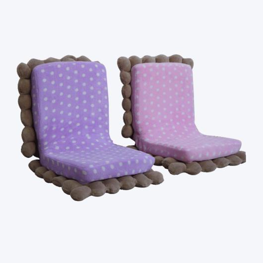 Sandwich biscuit shape foldable floor chair 224K-2