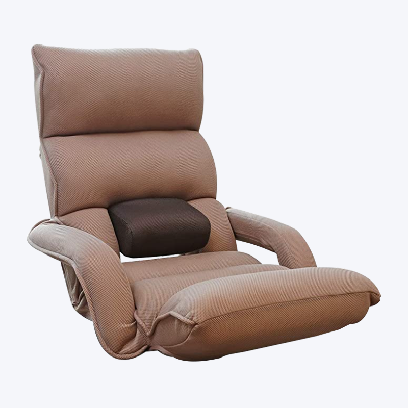 Adjustable floor chair with armrest and waist support DMZK