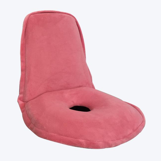 14 solid color hollowed simple adjustable backrest floor chair HOC