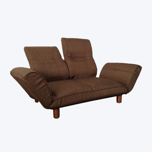 Brown double lounge chair separate adjustable lazy sofa bed SF960
