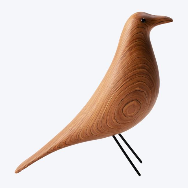 Designer's creative design home decoration wood carving brown bird