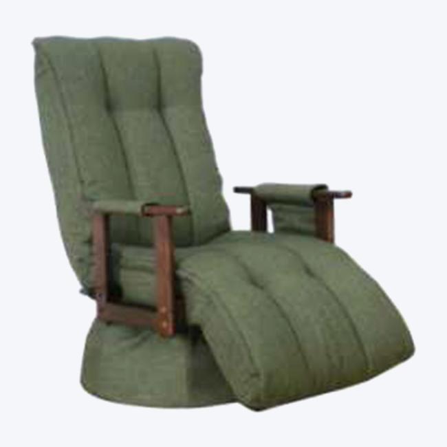 Modern single simple Nordic flannel armrest 360 degree swivel sofa chair 296X-1XK-OTM
