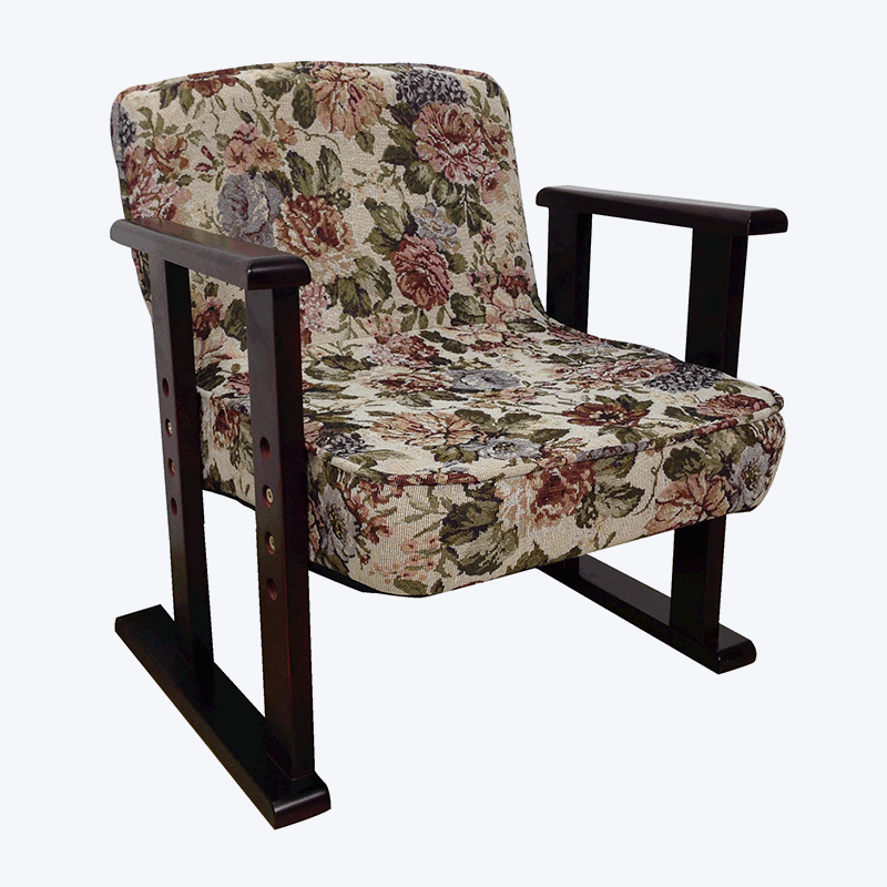 Pastoral style nordic living room wooden armchair 321K