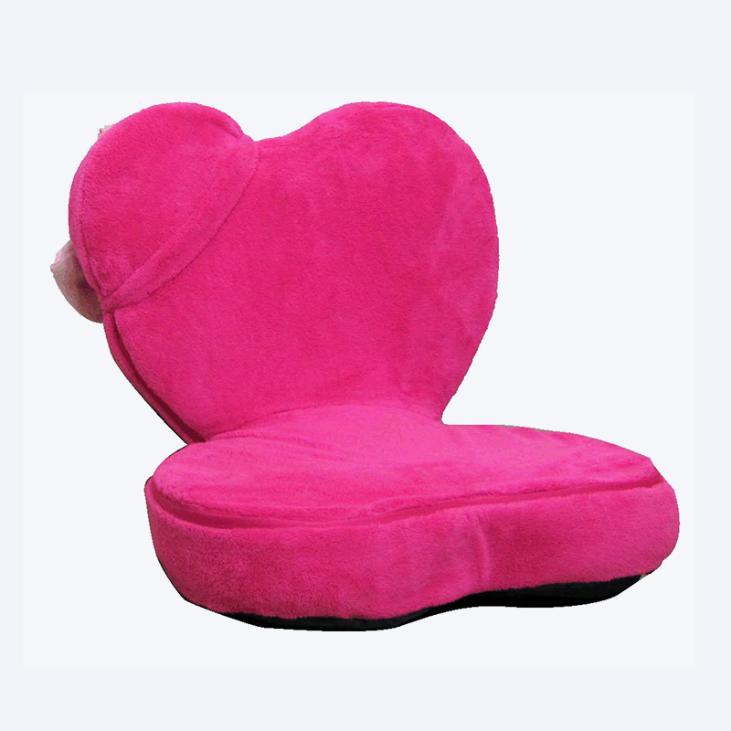 Solid color love bowknot foldable floor chair 351NK-H