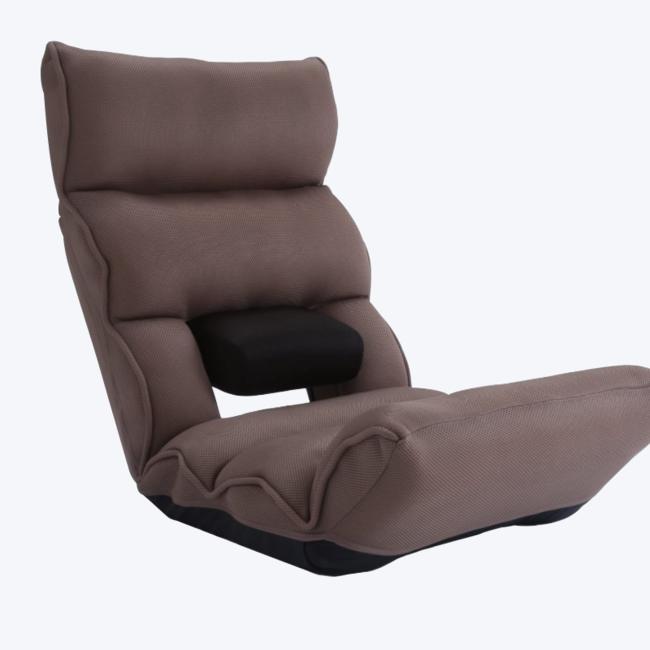 Adjustable floor chair with headrest, waist support and footrest for gaming, studying or relaxing  DMZ