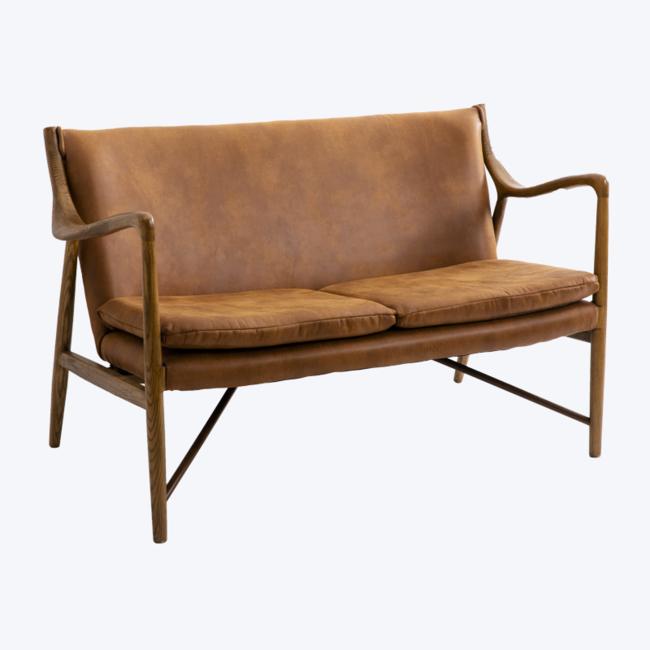 Designer leisure wooden armchair 2 seater  GK45-2P