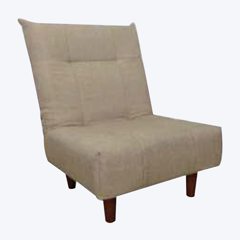 Armless easy chair with short legs 165-3TH