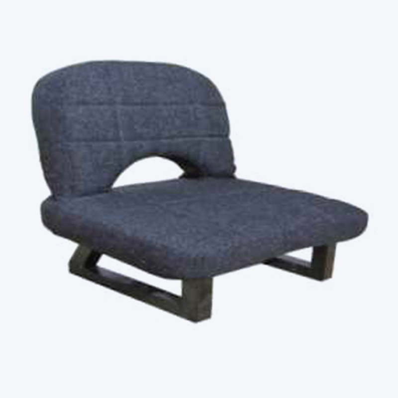 Foldable armless easy recliner chair with short legs  330K