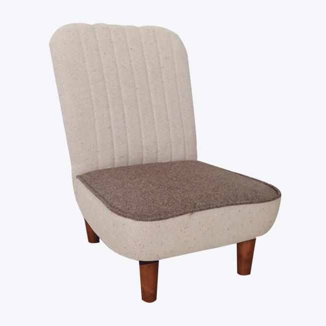 Comfortable and simple short-leg armless easy chair905