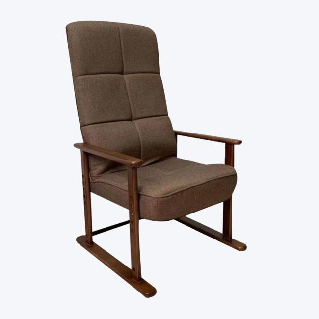 Foldable recliner wooden armchair 958M